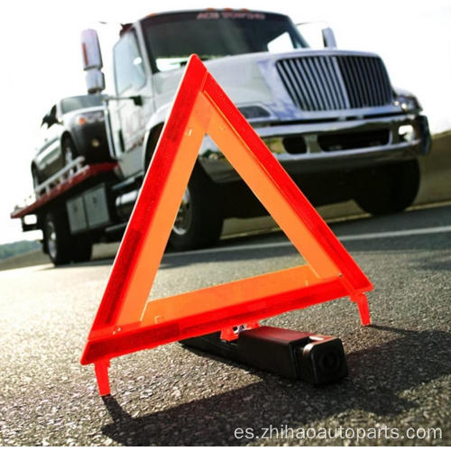 Triángulo de advertencia reflectante aprobado por DOT en la carretera